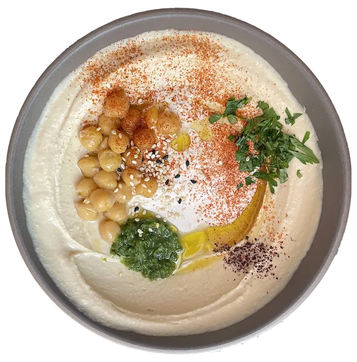 plate of hummus